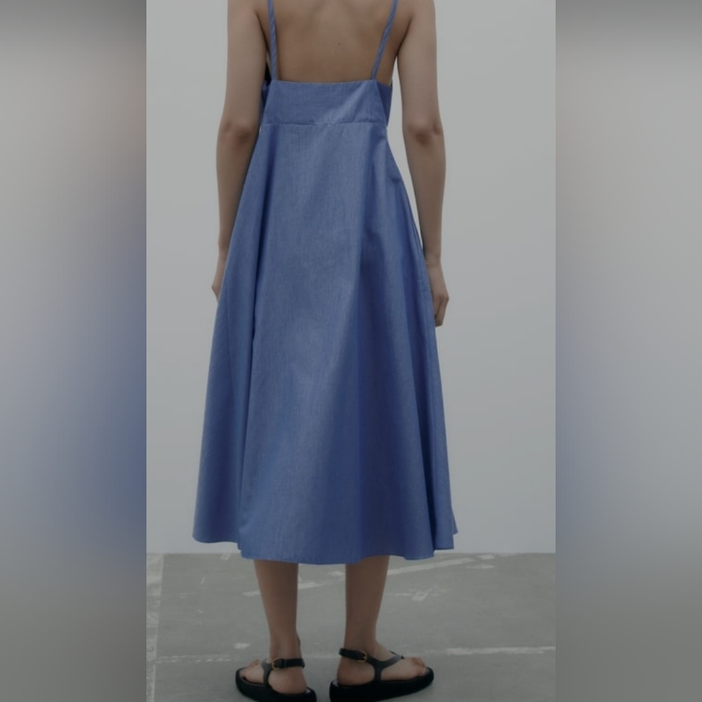 ZARA blue dress size s - Picture 7 of 8